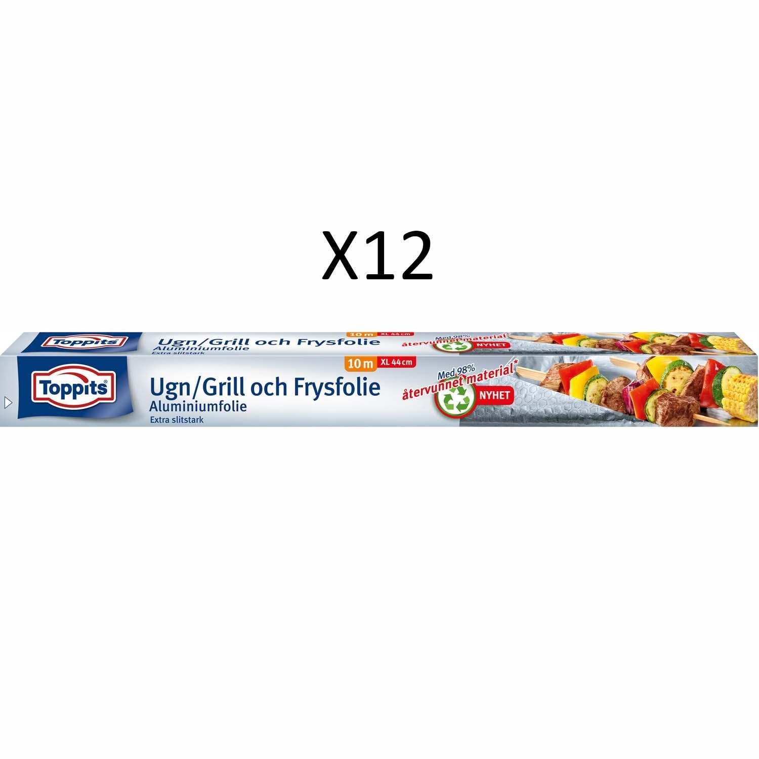 Toppits - Ugn, Grill&Frysfolie 44cmX10m (Obs 12st DFP) - 91571