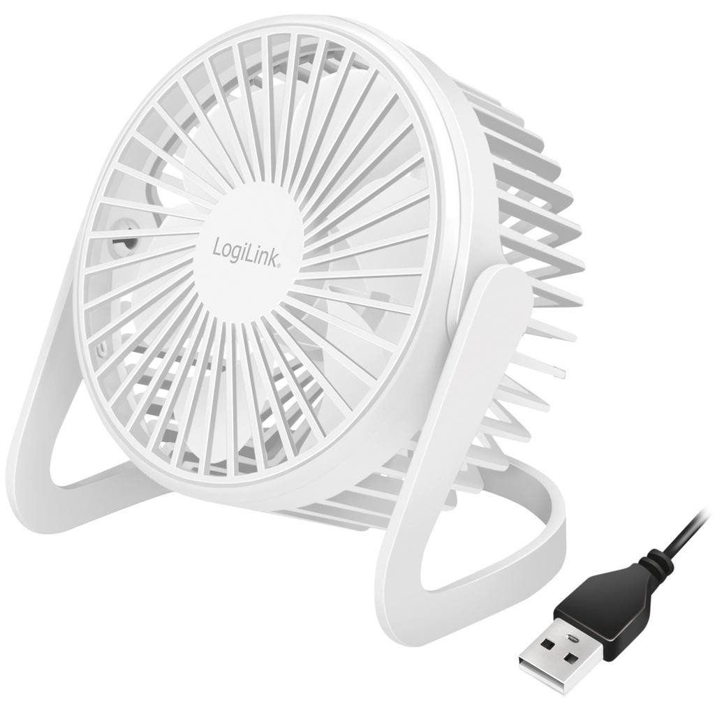 LogiLink - USB-fläkt Ø12,7 cm Vit - A11500