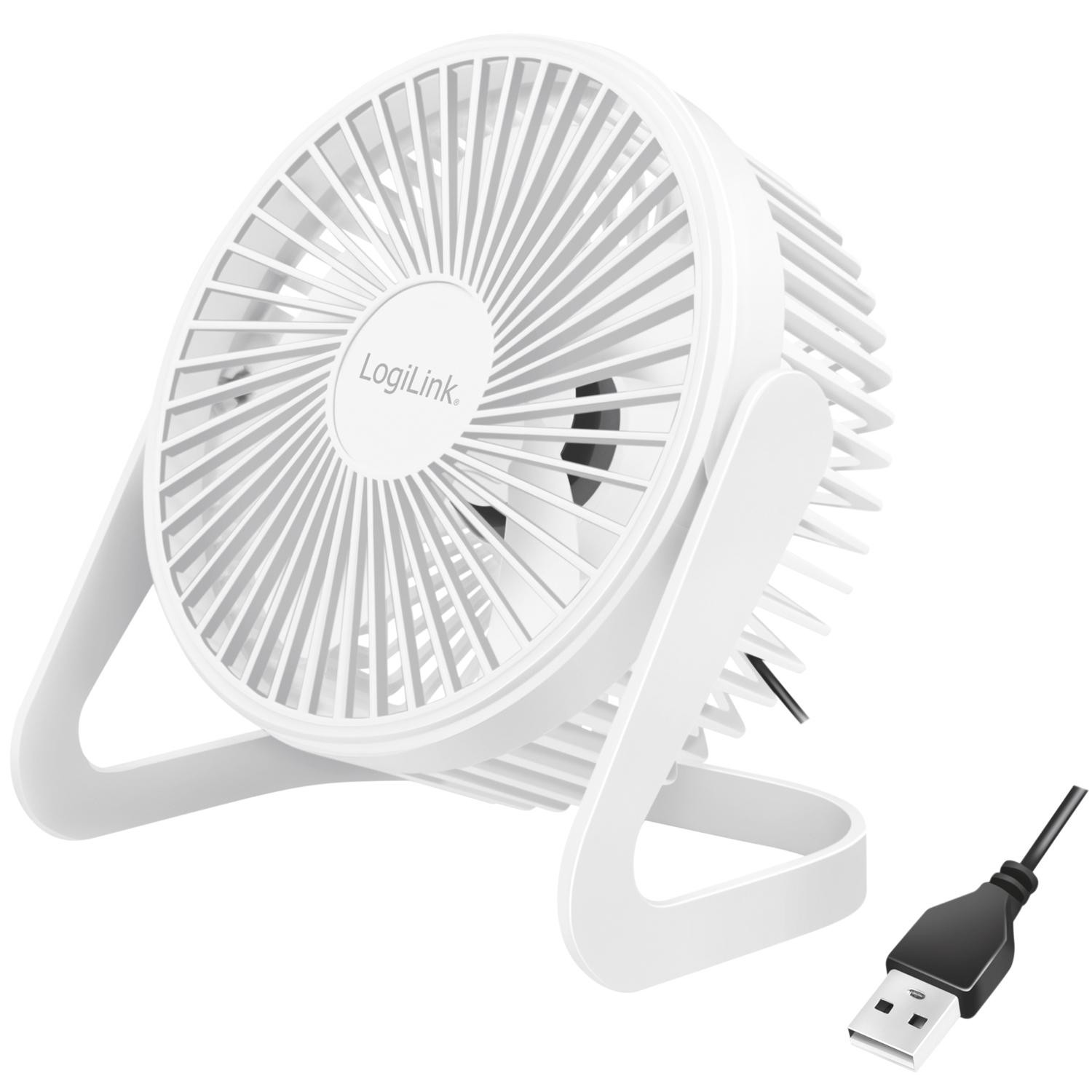 LogiLink - USB-fläkt Ø15,24 cm Vit - A11501