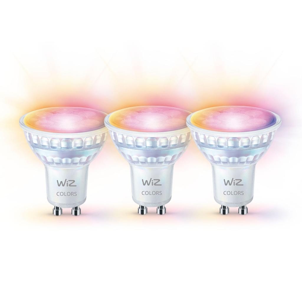 WiZ - WiFi Smart LED GU10 50W 345lm Färg + Varm-kallvit 3-pack - A13074