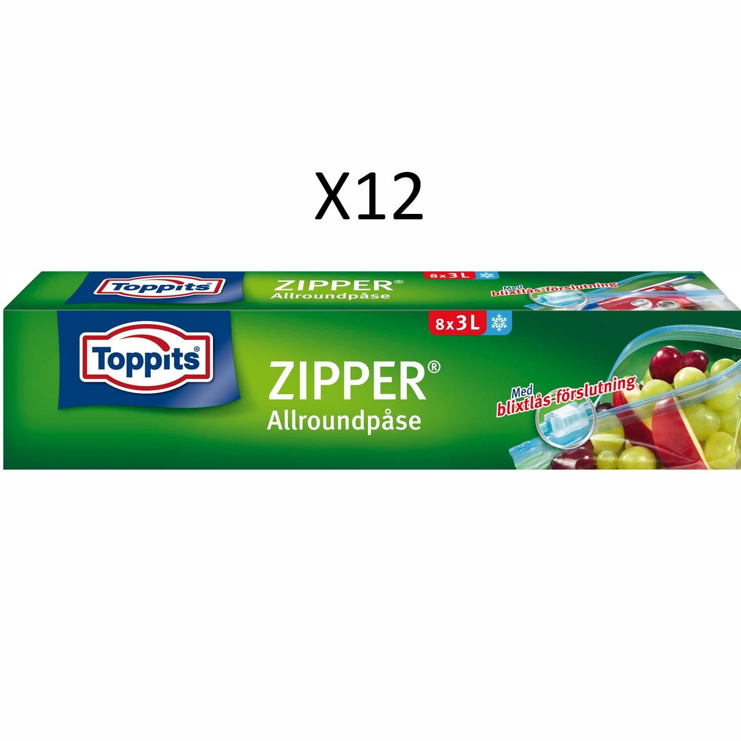 Toppits - ZIPPER 3L 12st DFP - 191303