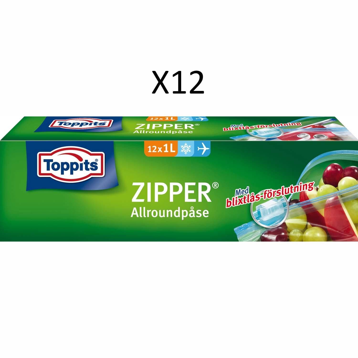 Toppits - ZIPPER 1L 12st DFP - 191301