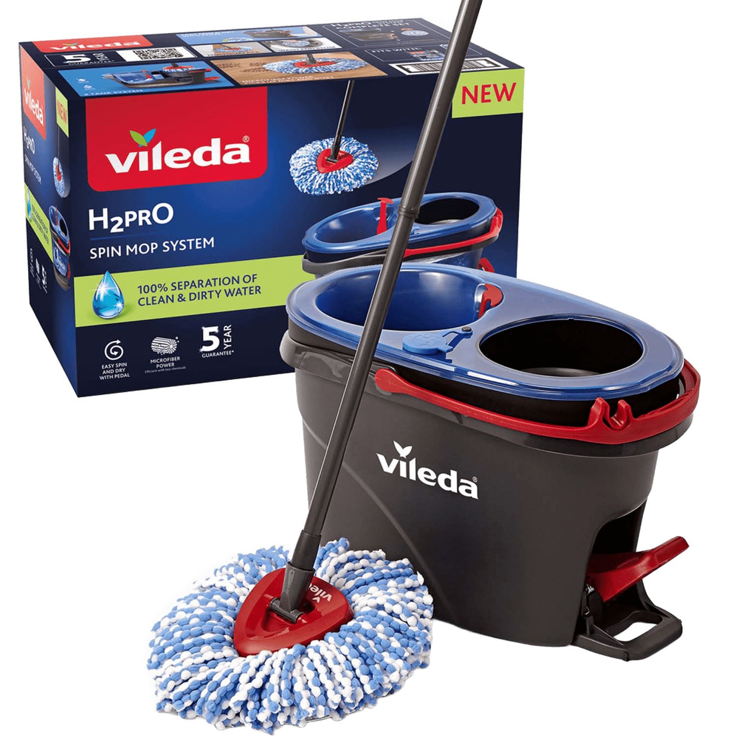 Golvmopp H2PRO Spin mop system