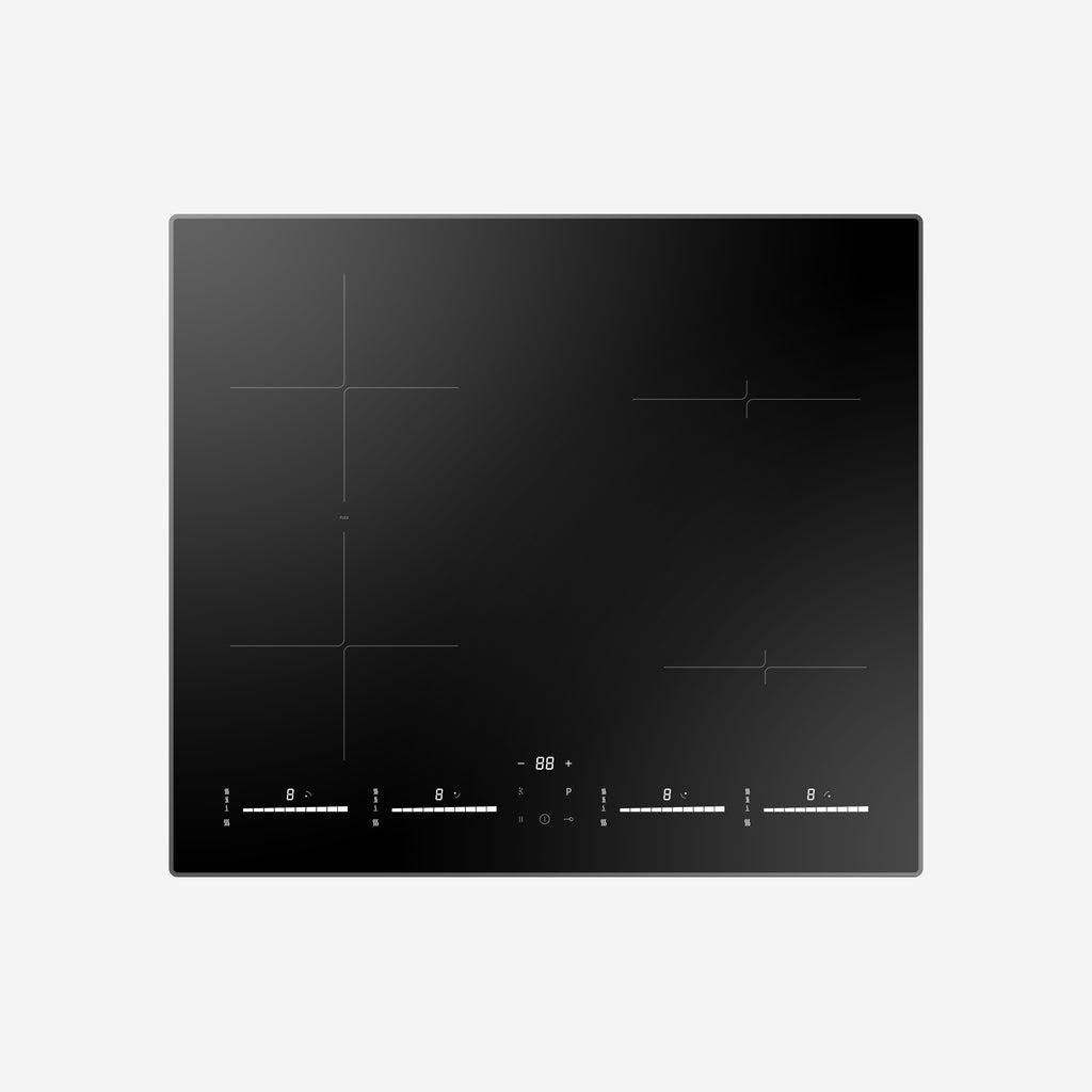 JGN induktionshäll 60cm metalram svart - JI 6004 MSR