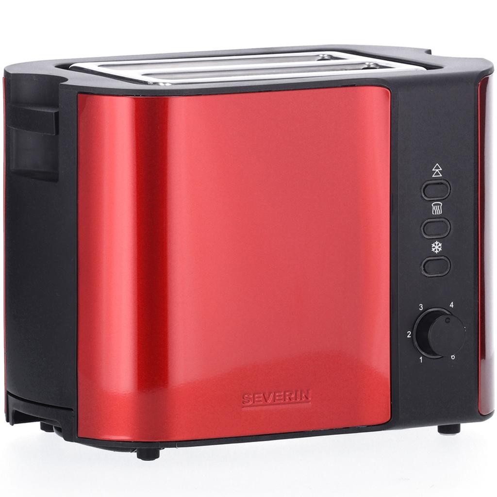 Severin - Brödrost 2 skivor 800W Chilli röd AT2217 - A12728