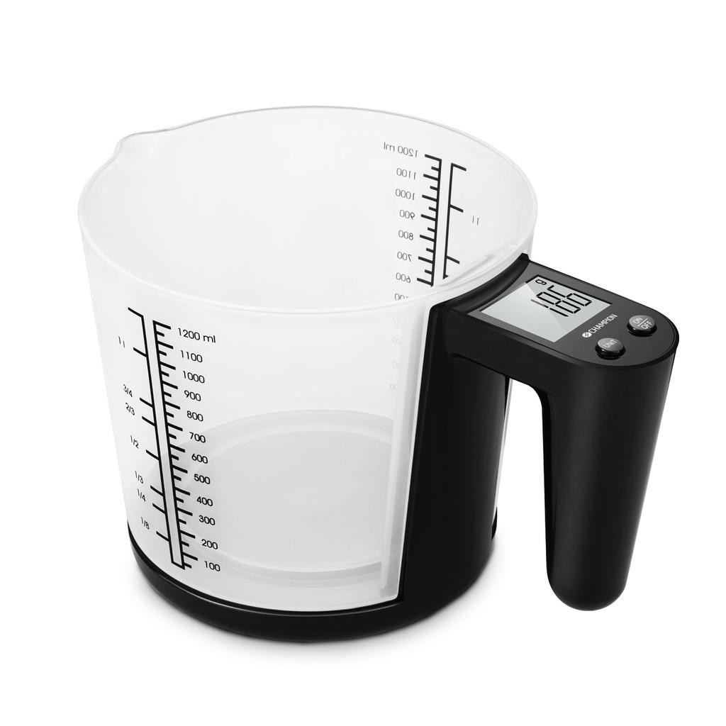 Champion - Köksvåg Måttbägare 3kg 1200ml KV310 Svart - CHKV310