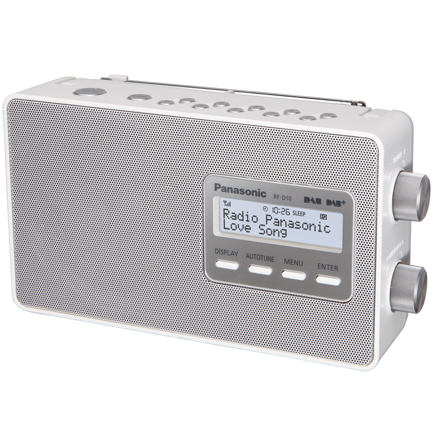 Radio FM DAB+ LCD-skärm RF-D10EG-W Vit