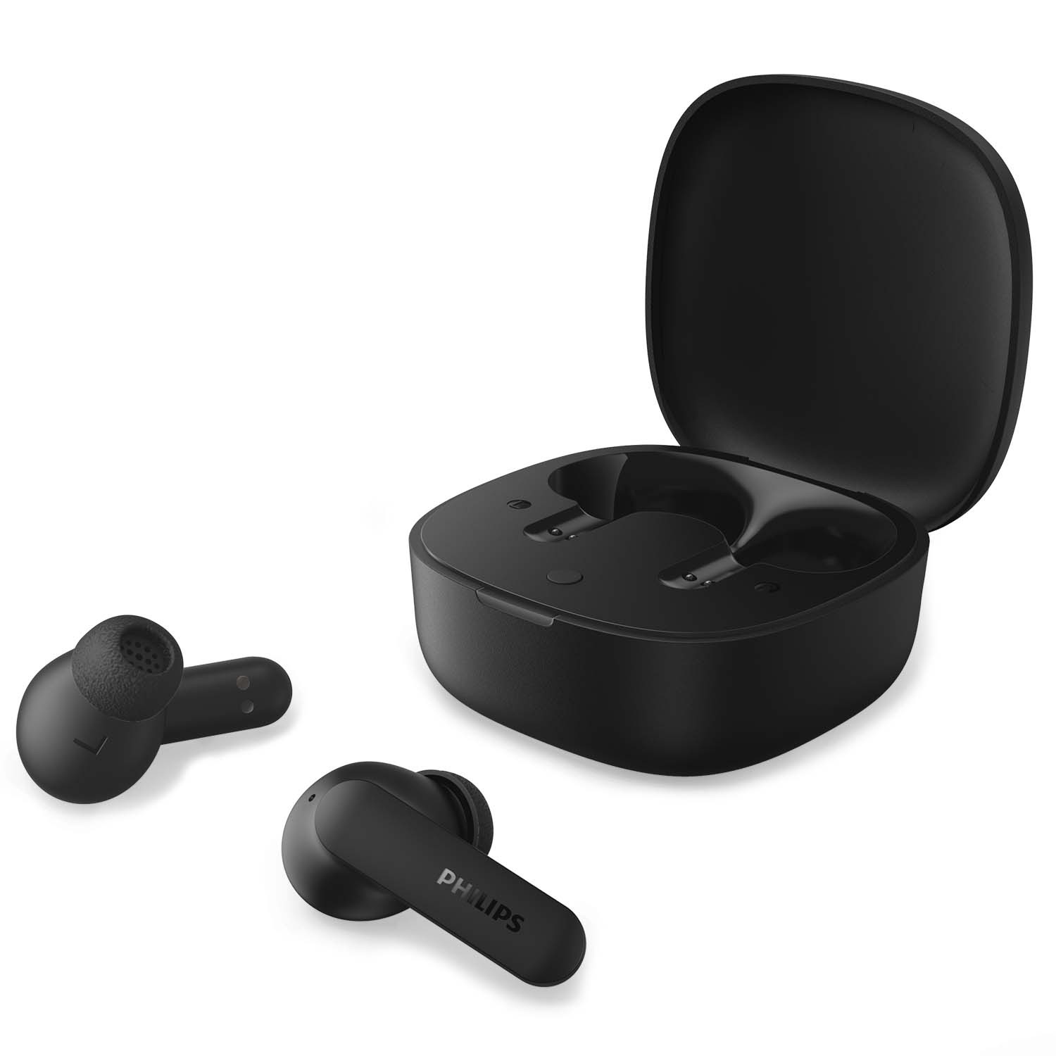 Hörlurar In-ear TWS Stem,36h speltid IPX4 APP GRS Svarta