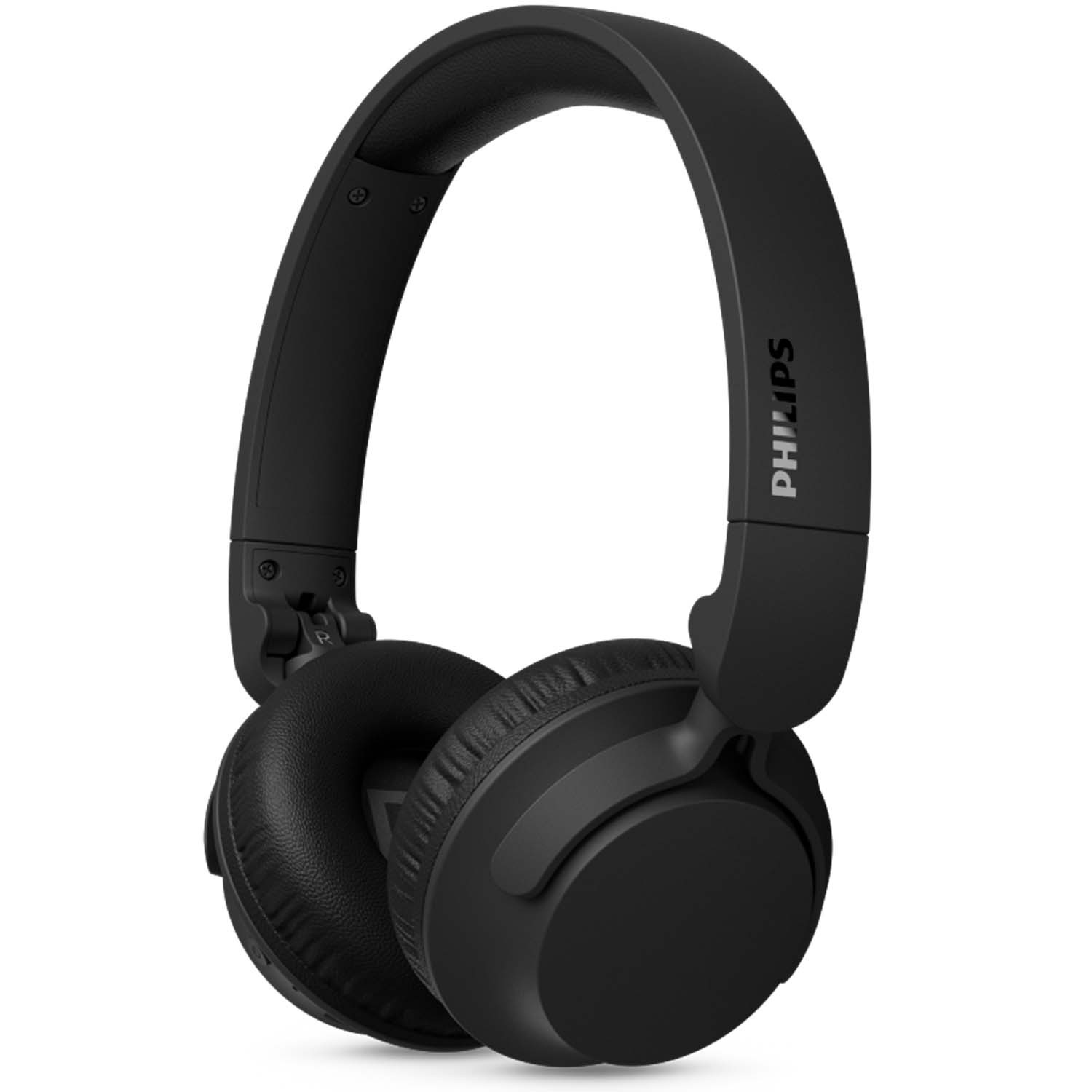 Hörlurar On-Ear Bluetooth 70h speltid App Svarta