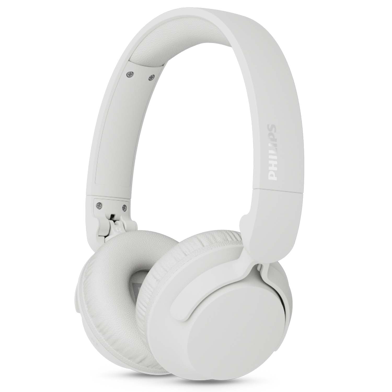Hörlurar On-ear Bluetooth ANC,0H speltid App GRS Vit