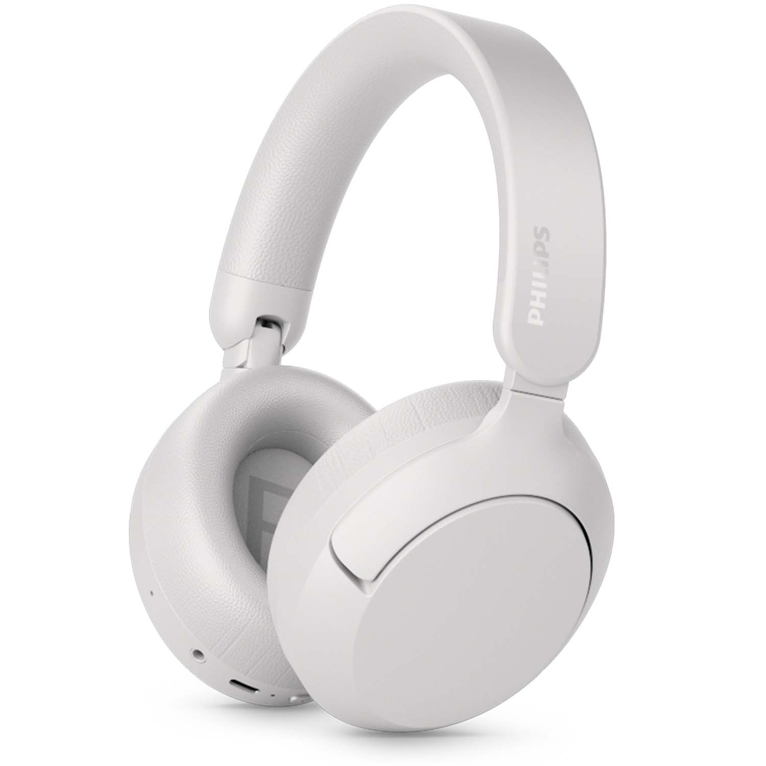 Hörlurar Over-ear Bluetooth + kabel ANC 80h speltid Hi-res App GRS Vit