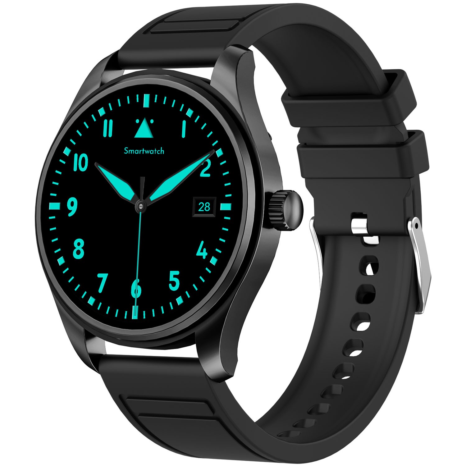Smartwatch rund AMOLED-display Trainerround3 Svart