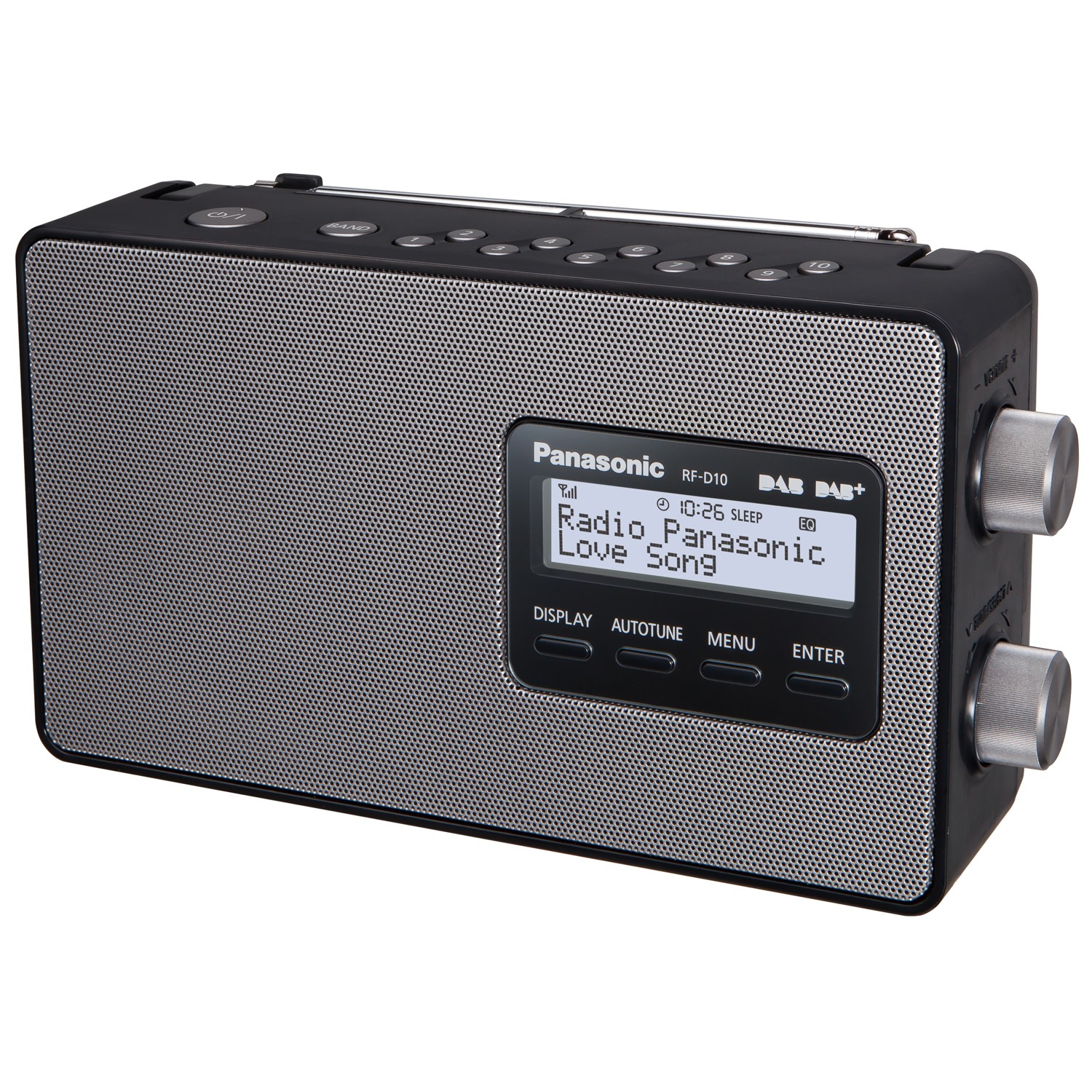 Radio FM DAB+ LCD-skärm RF-D10EG-K Svart