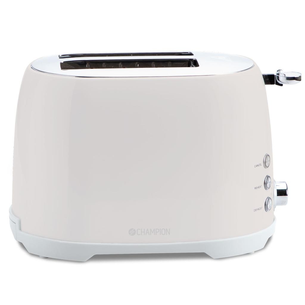 Champion - Brödrost 2 skivor 800W BR610 Creme White Series - CHBR610